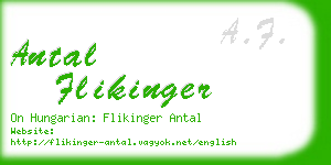 antal flikinger business card